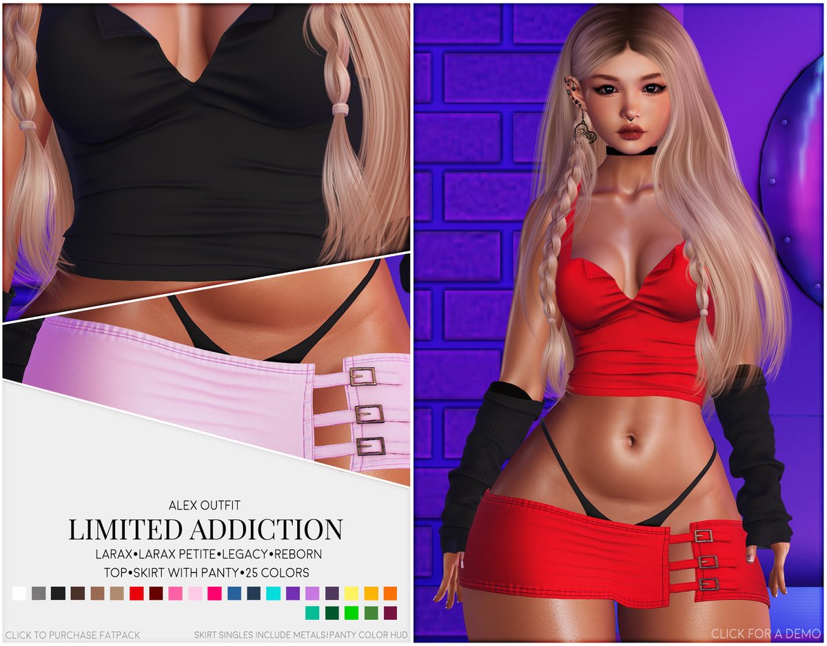 Time for a GIVEAWAY! 😍Like, Share, and comment your SL Name for a chance to win Alex Outfit Fatpack coming to Uber on the 25th.  Don't forget to slap that follow button!

Winner announced July 15th
#secondlife #Giveaway #slavatar #ubersl #DigitalFashion #secondlifefashion