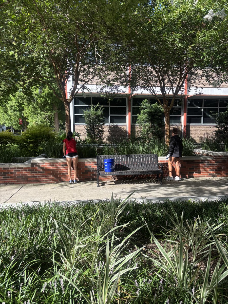 Nicholls_SOC's tweet image. Summer Day of Service - Helping keep Nicholls beautiful!