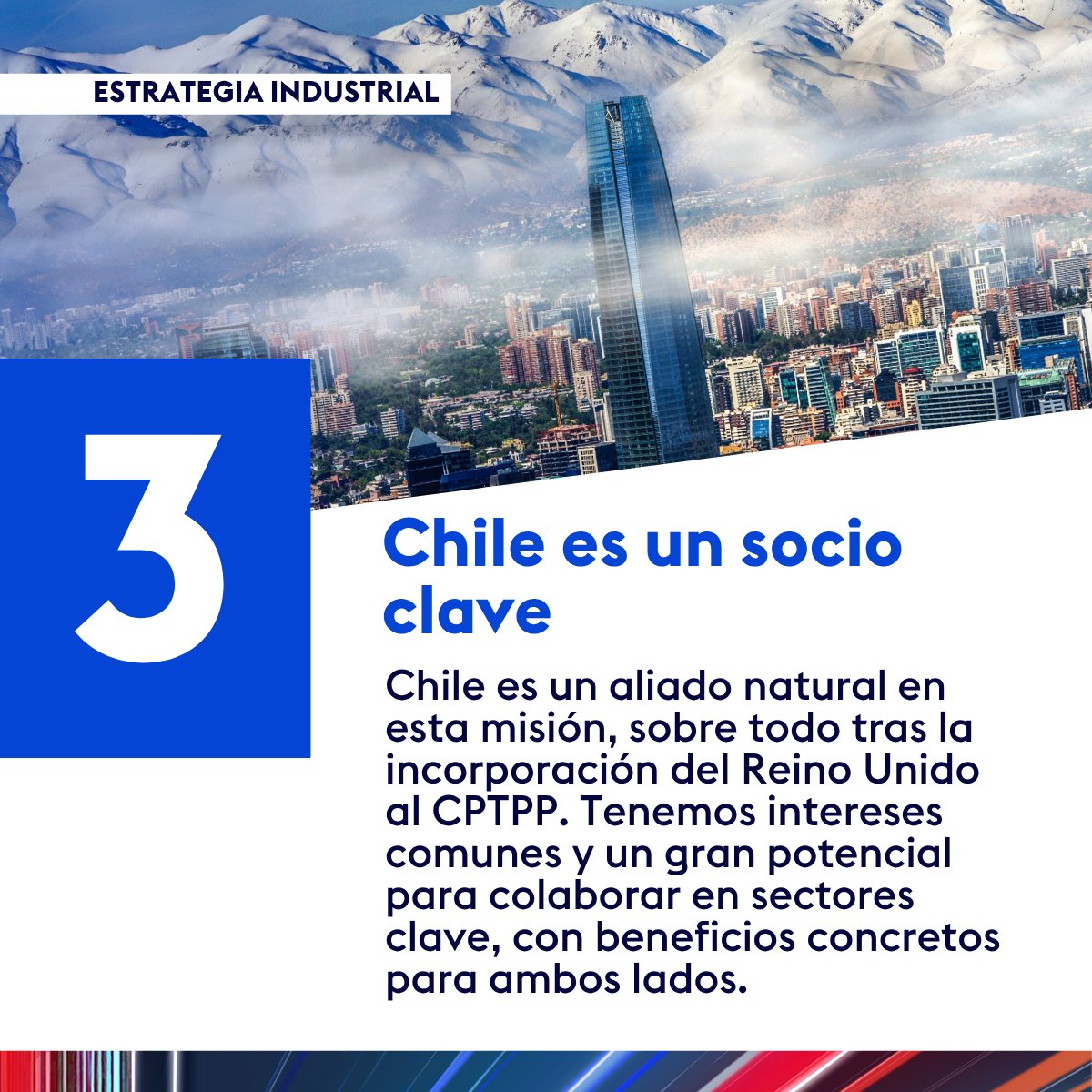 UKinChile's tweet image. 🇬🇧🔍 3 CLAVES DE LA NUEVA ESTRATEGIA INDUSTRIAL DEL REINO UNIDO

🚀 1. Impulsar sectores prioritarios
🛠️ 2. Reducir barreras
🌎 3. Chile es un socio clave

@biztradegovuk 

#IndustrialStrategyUK #EstrategiaIndustrial #InversiónInternacional #Innovación #CrecimentoEconómico