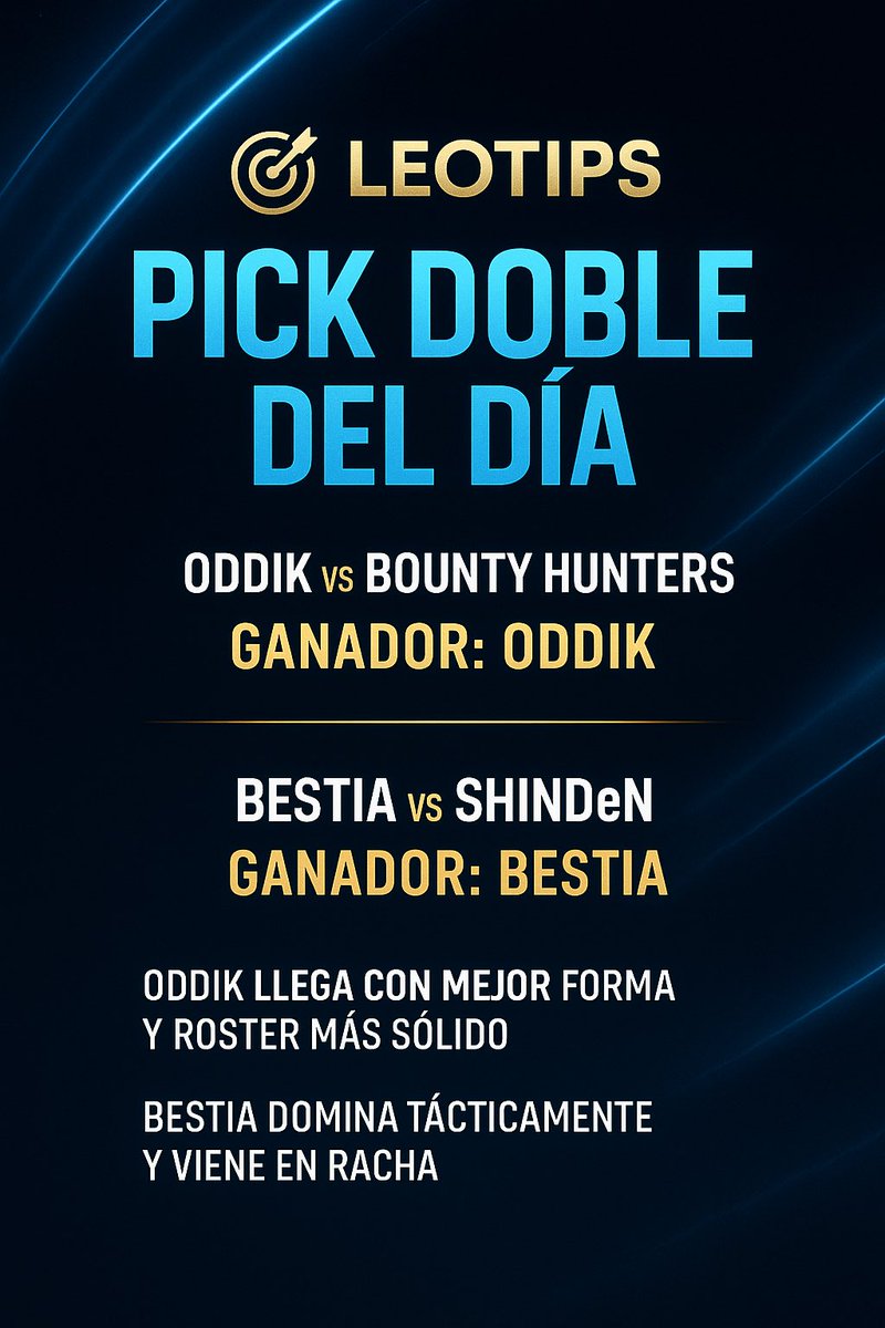 leotipsec's tweet photo. Pick doble del día, no te lo puedes perder https://t.co/XqXc3LwF4u