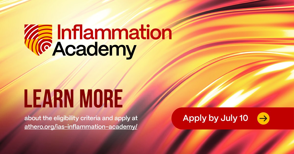 International Atherosclerosis Society (IAS) (@atherosociety) on Twitter photo Are you interested in becoming a scientific leader in inflammation and cardiometabolic disease? 👨🔬 👩🔬 🥼 
Apply today to be in the first cohort of the IAS Inflammation Academy. The year-long program will begin with a one-day session in Madrid, Spain on August 28. Travel stipend Are you interested in becoming a scientific leader in inflammation and cardiometabolic disease? 👨🔬 👩🔬 🥼 
Apply today to be in the first cohort of the IAS Inflammation Academy. The year-long program will begin with a one-day session in Madrid, Spain on August 28. Travel stipend