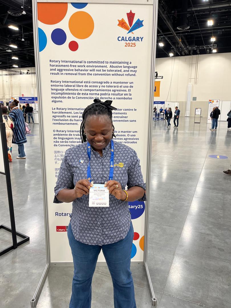 Victoria Kayaga Kiggundu (@kayagakiggundu) on Twitter photo Checking that all was in order, proudly representing my club <a href="/RotaryEarlyBird/">Rotary Club of Kampala Early Bird</a> and <a href="/rotaryd9213/">Rotary District 9213</a> at the Calgary Convention. Grateful to be part of a global Rotary family creating impact and lasting friendships.
#RIConvention2025
#District9213
#ProudRotarian Checking that all was in order, proudly representing my club <a href="/RotaryEarlyBird/">Rotary Club of Kampala Early Bird</a> and <a href="/rotaryd9213/">Rotary District 9213</a> at the Calgary Convention. Grateful to be part of a global Rotary family creating impact and lasting friendships.
#RIConvention2025
#District9213
#ProudRotarian