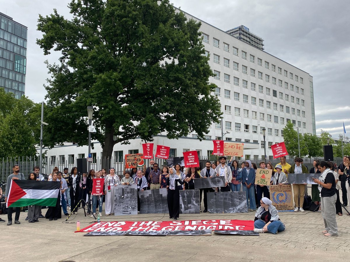 At the United Nations #JuneClimateTalks, leaders are expressing deep outrage about Israel’s brutal campaign of bombing, massacres, and starvation against Palestinians.