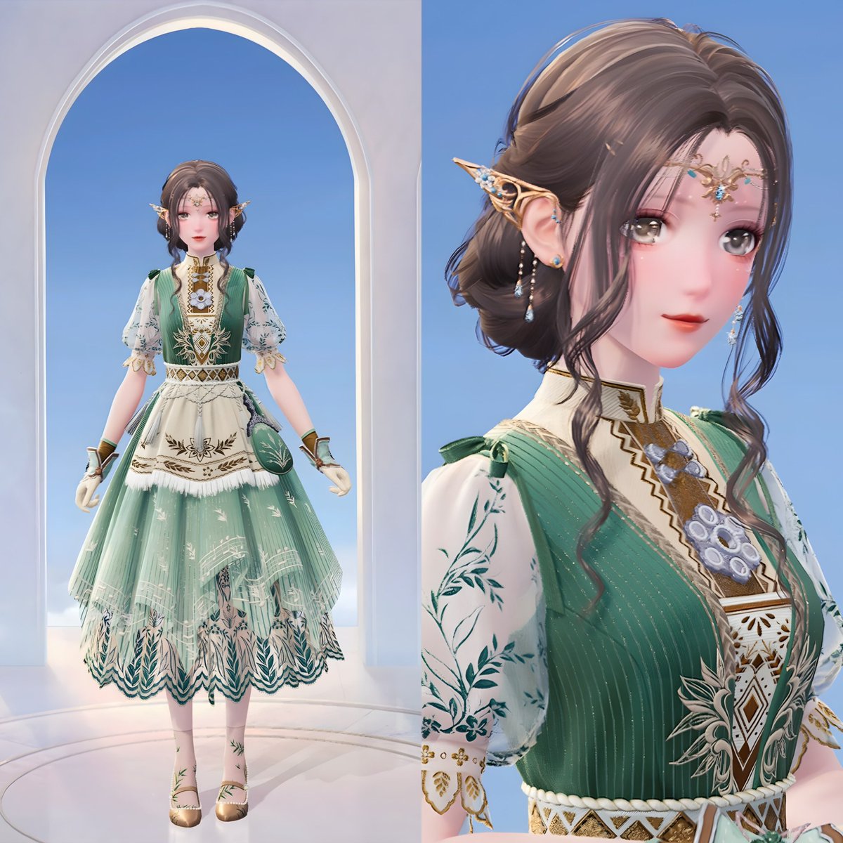 𝐒𝐡𝐞 𝐥𝐨𝐨𝐤𝐬 𝐥𝐢𝐤𝐞 𝐚 𝐭𝐫𝐞𝐞🌲
#InfinityNikki