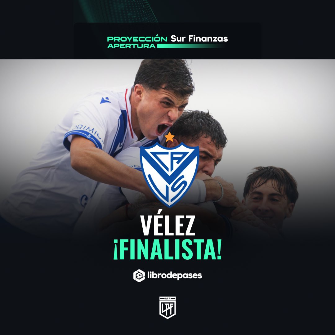 Proyeccion LPF (@proyeccionlpf) on Twitter photo ¡<a href="/Velez/">Vélez Sarsfield</a> 𝑭𝑰𝑵𝑨𝑳𝑰𝑺𝑻𝑨! El camino del Fortín para obtener la chance de coronar el #TorneoProyección <a href="/surfinanzas/">Sur Finanzas</a> 2025🏆
📋2do en la Zona B
✅ PG 12 🟰 PE 4 ❌ PP 2
⚽️ GF 33 - GC 14 ¡<a href="/Velez/">Vélez Sarsfield</a> 𝑭𝑰𝑵𝑨𝑳𝑰𝑺𝑻𝑨! El camino del Fortín para obtener la chance de coronar el #TorneoProyección <a href="/surfinanzas/">Sur Finanzas</a> 2025🏆
📋2do en la Zona B
✅ PG 12 🟰 PE 4 ❌ PP 2
⚽️ GF 33 - GC 14