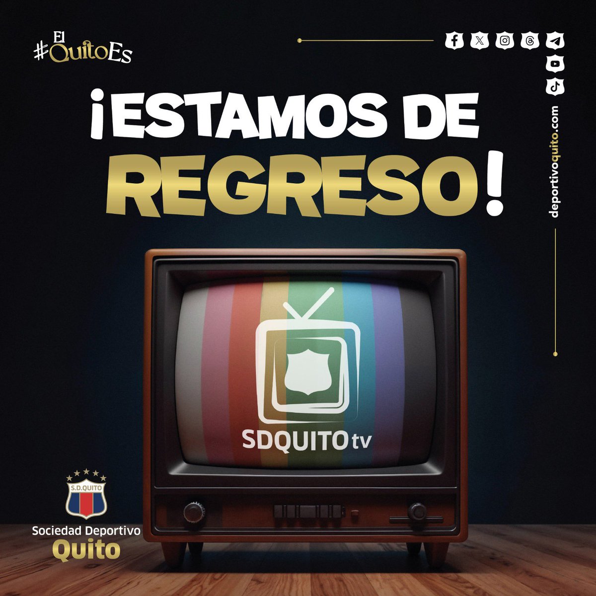 ¡Partido 😅 durísimo! El resumen del empate ⚽️ contra ESPOLI, ya está en #SDQuitoTV 📺 👉 youtu.be/CZh-ZfYp6eI?si… 
#ElQuitoEs esfuerzo 💙❤️