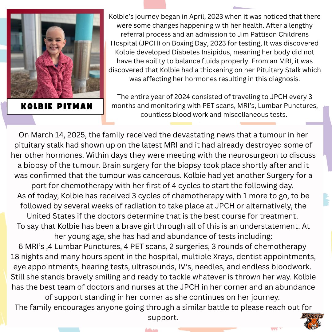 ALERT - The Lloydminster Bobcats will be wearing a specialty jersey this season designed by local students. This season the jersey auction will benefit the families of Brave Ben and Kourageous Kolbie! 
.
Full details: lloydminsterbobcats.ca/benefit-2
. 
#BorderCityBuilt