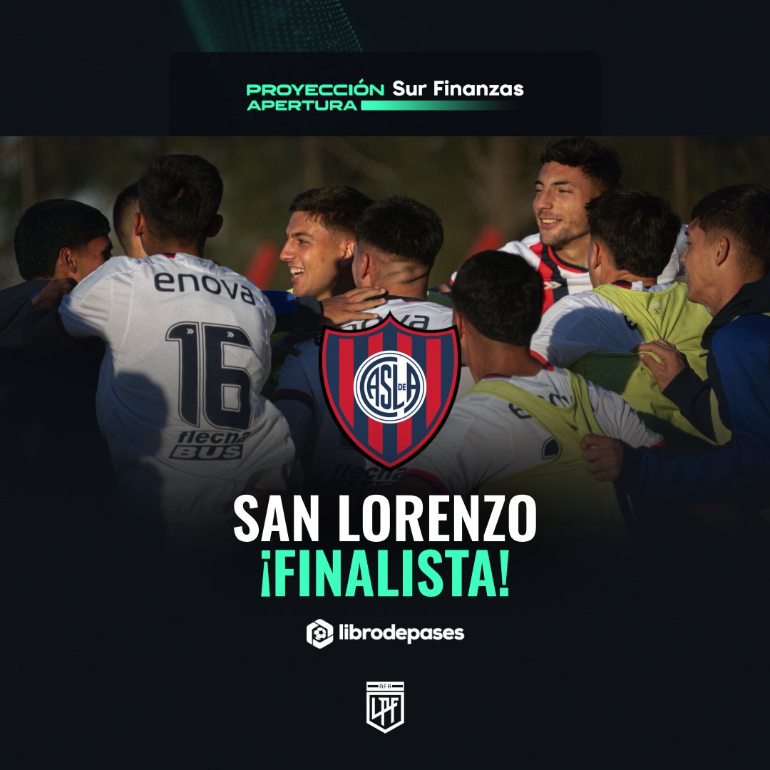 Proyeccion LPF (@proyeccionlpf) on Twitter photo ¡@sanlorenzo 𝑭𝑰𝑵𝑨𝑳𝑰𝑺𝑻𝑨! Así llegó el Ciclón al partido por el título del #TorneoProyección <a href="/surfinanzas/">Sur Finanzas</a> 2025🏆
📋5to en la Zona B
✅ PG 7 🟰 PE 6 ❌PP 5
⚽️GF 20 - GC 15 ¡@sanlorenzo 𝑭𝑰𝑵𝑨𝑳𝑰𝑺𝑻𝑨! Así llegó el Ciclón al partido por el título del #TorneoProyección <a href="/surfinanzas/">Sur Finanzas</a> 2025🏆
📋5to en la Zona B
✅ PG 7 🟰 PE 6 ❌PP 5
⚽️GF 20 - GC 15