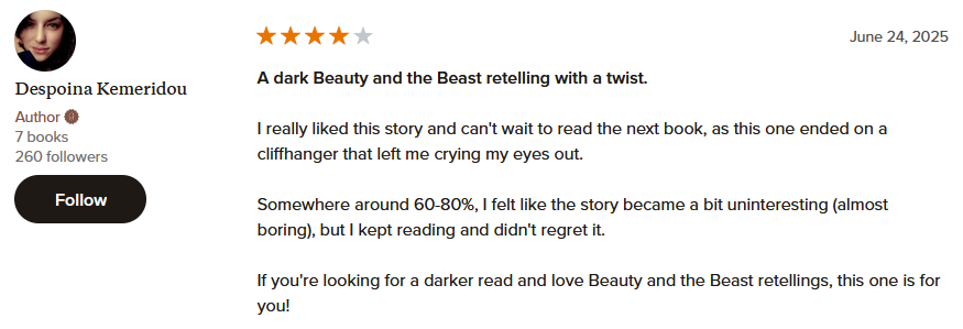 clcarhartauthor's tweet image. Seems like the end of Claimed by the Undead did what it's supposed to do...for @DKemeridou at least. 😈
Thank you SO much for reviewing! You've given me insight to consider going forward. I'm glad you're enjoying Helena and Konstantin's story so far! 💖