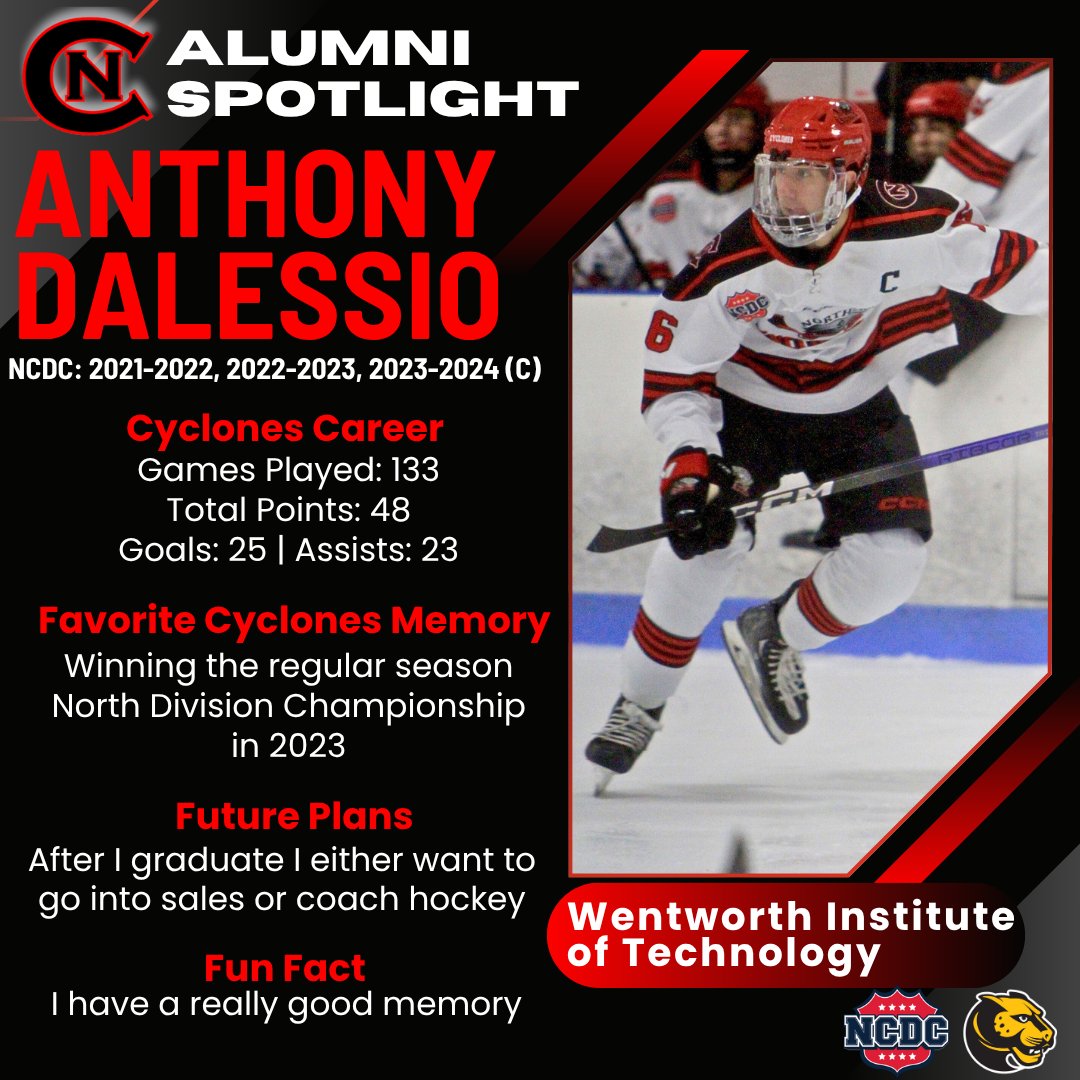 Today's #AlumniSpotlight is three-year #NCDC veteran and Cyclones #NCDC Captain, Anthony Dalessio! #rollclones