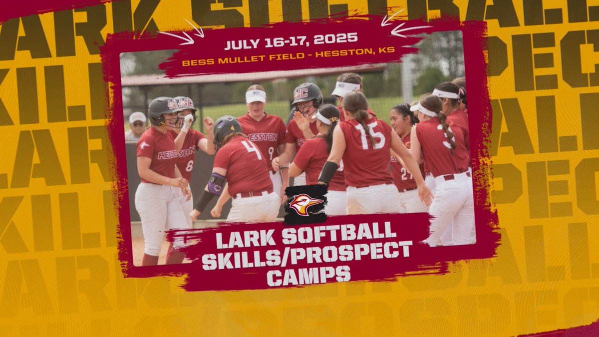 Hesston College softball will be hosting Skills/Prospect Camps on July 16-17 for incoming high school students.

For more information and the registration link, please go to hclarks.com/news/2025/6/24…
