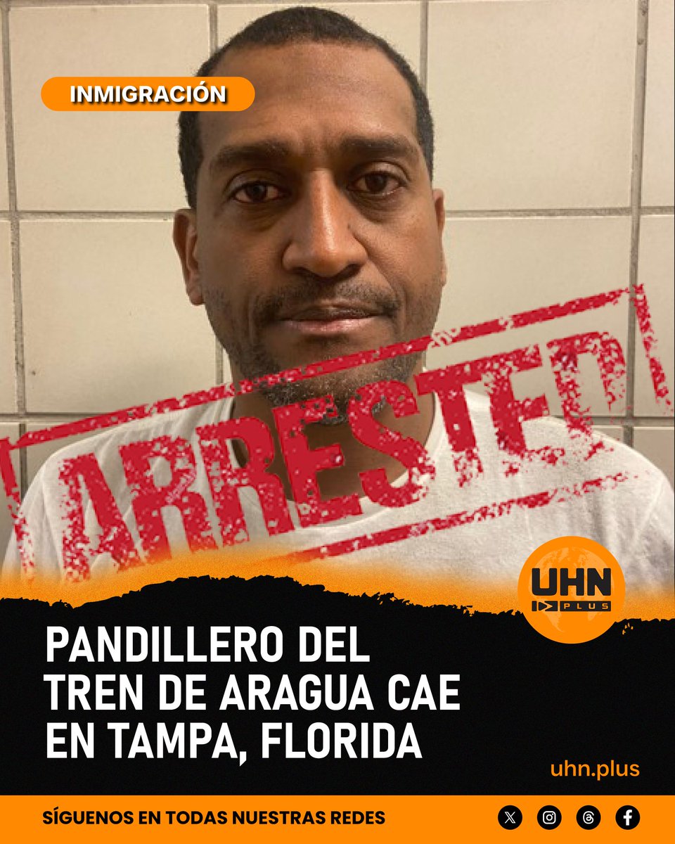 ATENCIÓN — ICE anuncia el arresto en Florida de Mario Pereda, criminal venezolano e integrante del Tren de Aragua, con orden federal por conspiración mafiosa en Nueva York. Entró ilegalmente en 2023 y su TPS fue denegado en 2025.
