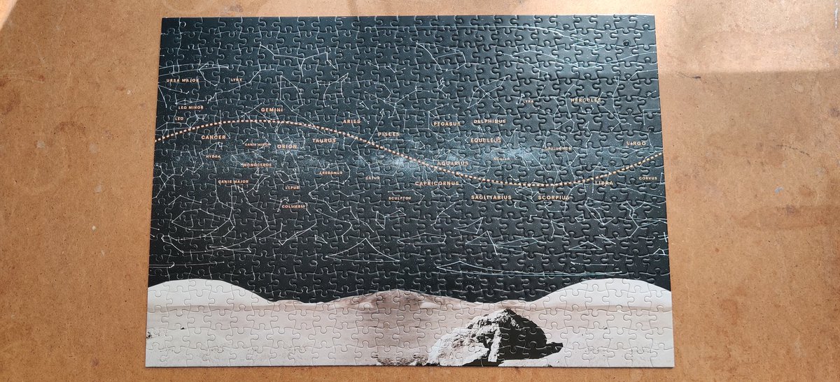 And finished. This #jigsaw was not as easy as it looks #astronomy #constellations #space #moon #moonscape