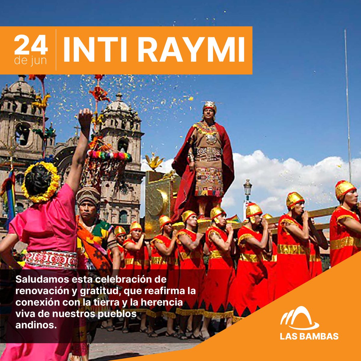 🌞 ¡Cusco, celebramos contigo el Inti Raymi! 👏
💪 En esta fecha de profunda identidad y renovación, saludamos con respeto a las familias cusqueñas que mantienen viva esta herencia ancestral.
¡Sigamos construyendo juntos una #MineríaParaElProgreso! 👷‍♀️💪