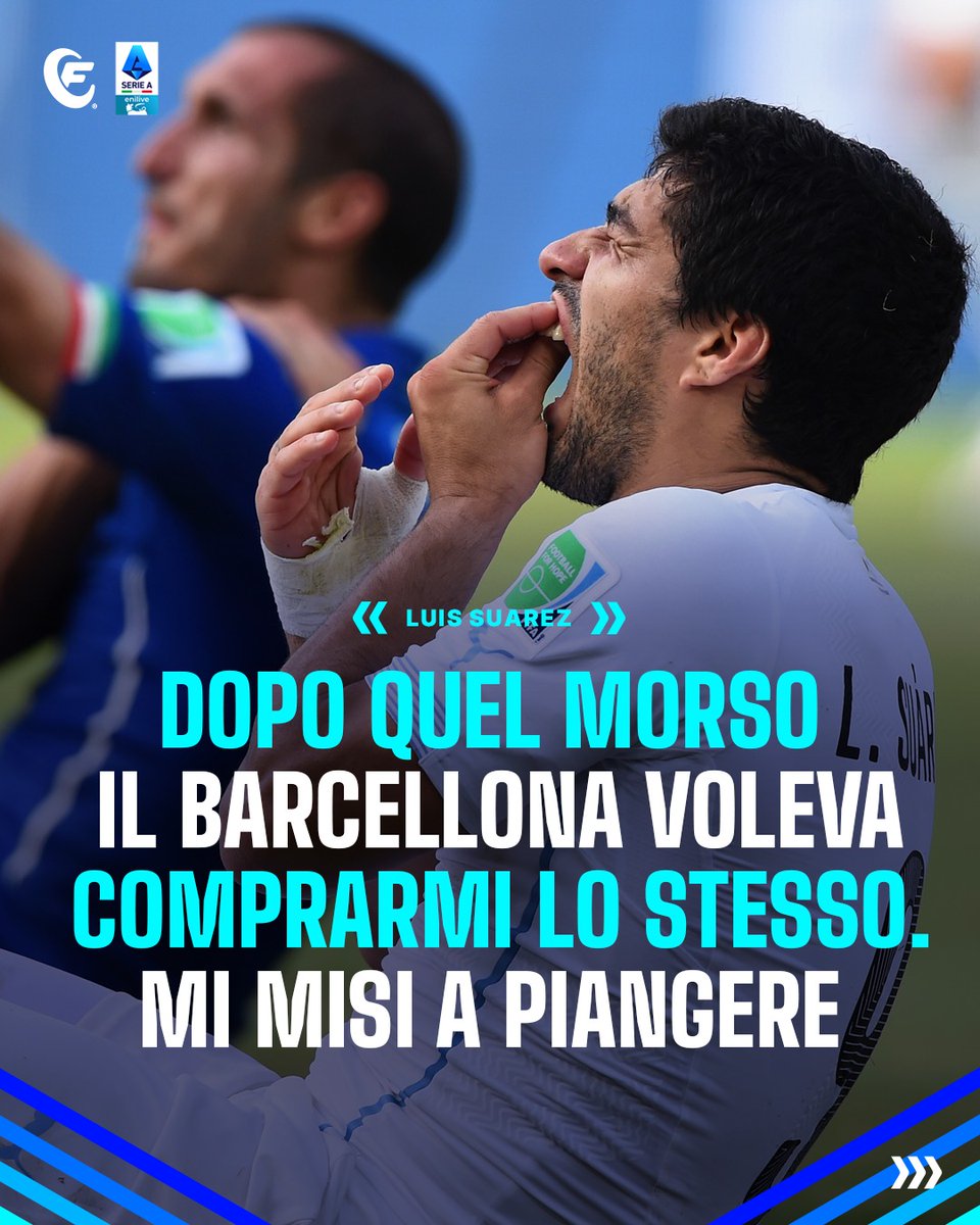 Sono passati 11 anni dal morso più famoso del mondo del calcio!

#Suarez si è raccontato nel 2018. Ha parlato della sua reazione dopo quel gesto durante Uruguay-Italia ai mondiali del 2014 in Brasile e di come il Barcellona abbia creduto in lui nonostante tutto.