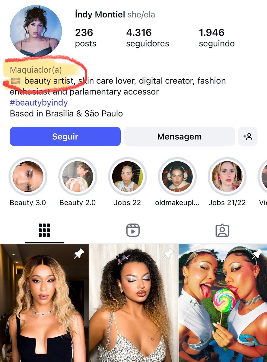 Sueli Rizzi 🌻🇧🇷 (@suelirizzi3) on Twitter photo A Érika Hilton falou que esses dois não são maquiadores, e sim “secretários parlamentares”.
Infelizmente eles não se definem assim no Instagram, Érika! Respeite o pronome e declaração de profissão deles ✊🏿✊🏿✊🏿
<a href="/guikilter/">Guilherme Kilter</a> A Érika Hilton falou que esses dois não são maquiadores, e sim “secretários parlamentares”.
Infelizmente eles não se definem assim no Instagram, Érika! Respeite o pronome e declaração de profissão deles ✊🏿✊🏿✊🏿
<a href="/guikilter/">Guilherme Kilter</a>