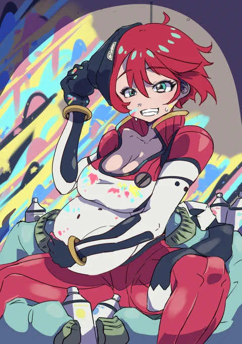 赤髪の似合う女の子 #ジークアクス #GQuuuuuuX