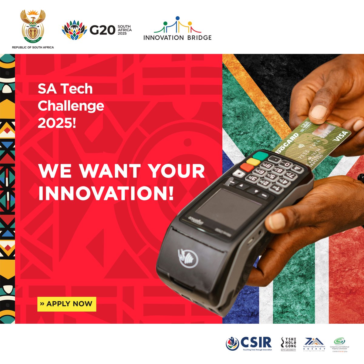Are you a FinTech innovator solving for access, inclusion or secure financial systems? Apply for the #SATechChallenge2025 by 30 June &amp; scale your solution globally.
satechchallenge.co.za