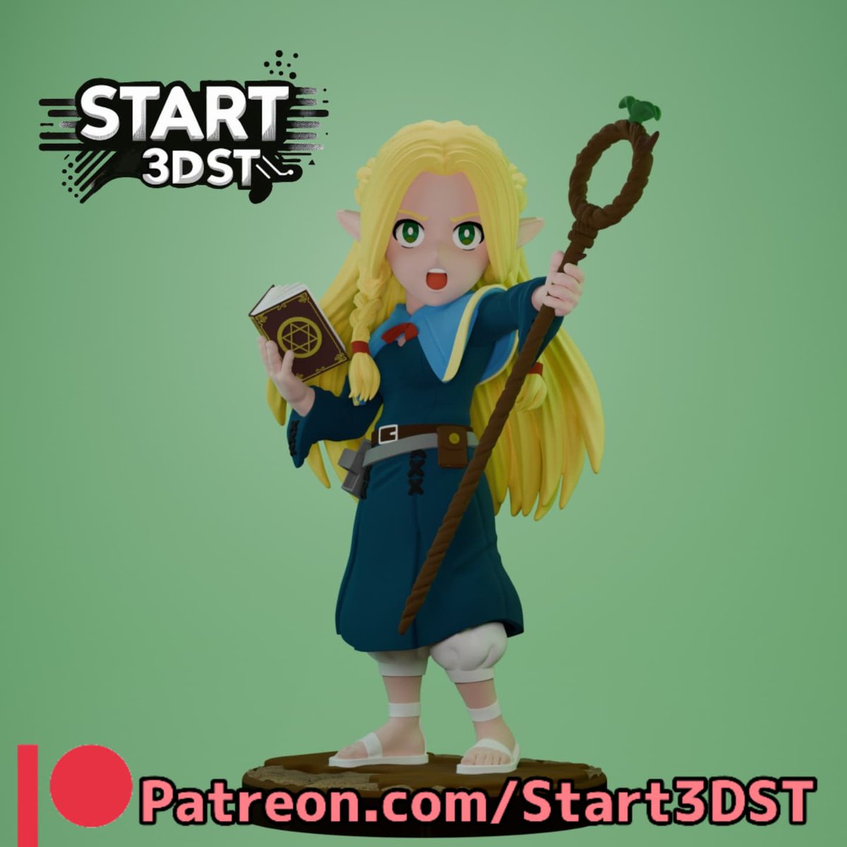 start3dst's tweet photo. ✨The Marcille Donato (Dungeon Meshi) model is now available for download!✨
Thank you for your patience and support.
#3d #anime #manga #patreon #zbrush #blender #nomadsculpt #cults #tiktok #wcf #figurecustom #maomao #chibi #wcf #dungeonmeshi #haikyuu #shoyohinata #chibiart https://t.co/Ie0QazbUGr