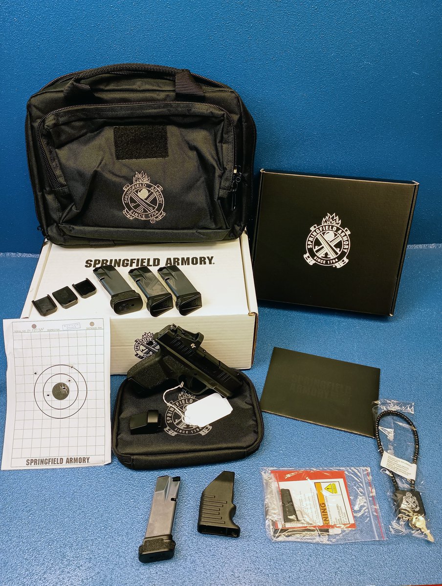 🔫Springfield Armory Hellcat OSP 9mm: The ultimate concealed carry pistol! Sub-compact, 13+1 capacity, Crimson Trace CT-1500 red dot, &amp; Melonite finish. Optics-ready slide, adaptive grip, 5 mags + range bag included. Elevate your EDC!💥#HellcatOSP #ConcealedCarry #9mmPistol