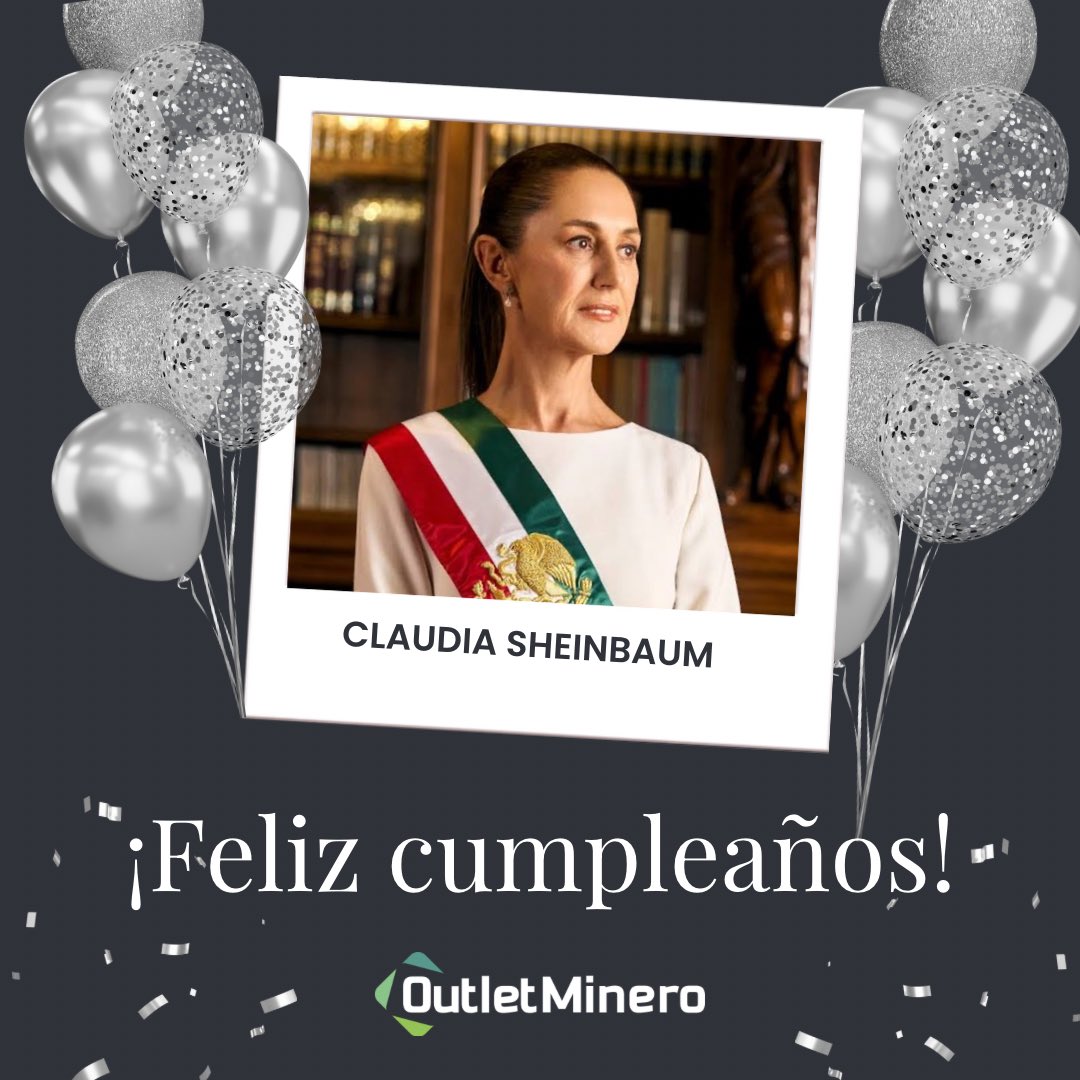 Felicitamos con respeto  a la Dra. Claudia Sheinbaum <a href="/Claudiashein/">Claudia Sheinbaum Pardo</a> por su cumpleaños.
Le deseamos salud, alegría y muchos éxitos personales y profesionales. Que este nuevo ciclo esté lleno de inspiración y fortaleza para seguir sirviendo a México con entrega y compromiso.