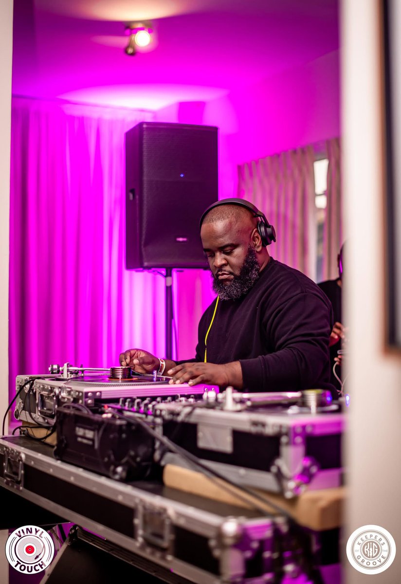 When you’re doubling as a bouncer and a DJ.