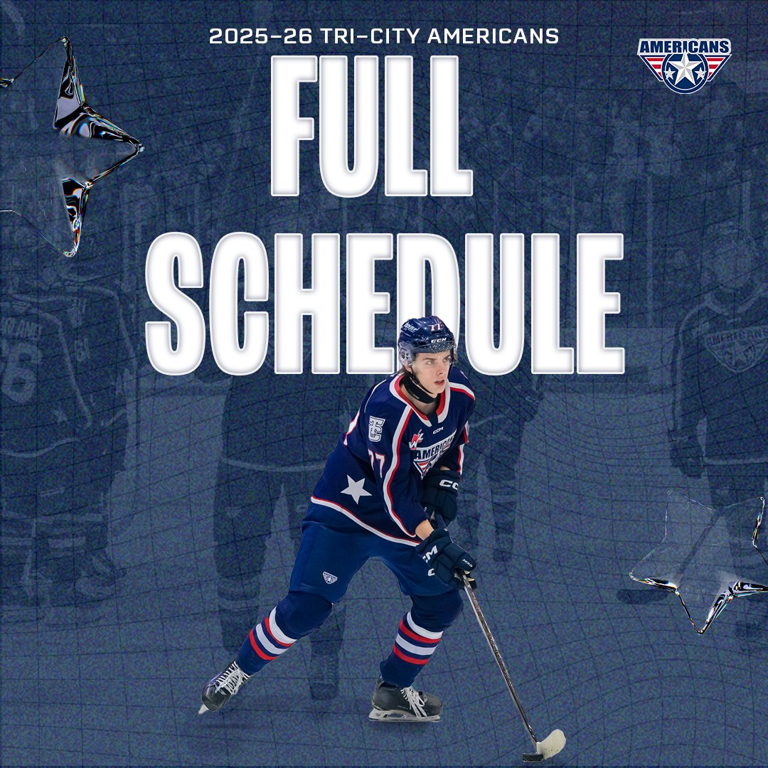 NEWS: The full 2025-26 schedule has been released! The 38th season in Tri-City Americans history begins Saturday, September 20 on the road against Seattle.

DETAILS » chl.ca/whl-americans/…