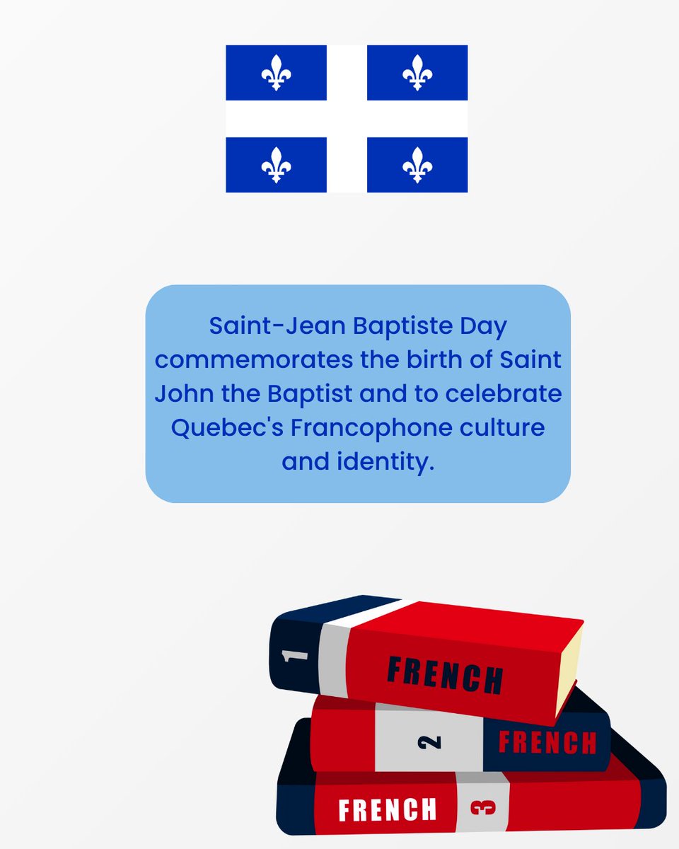 THEYCRH's tweet photo. Bonne Saint-Jean à tous! 🎉💙 Today we celebrate Quebec’s vibrant culture, proud heritage, and strong community spirit. 

#SaintJeanBaptiste #FêteNationale #QuébecPride #FiertéQuébécoise https://t.co/teId5Vkxj2