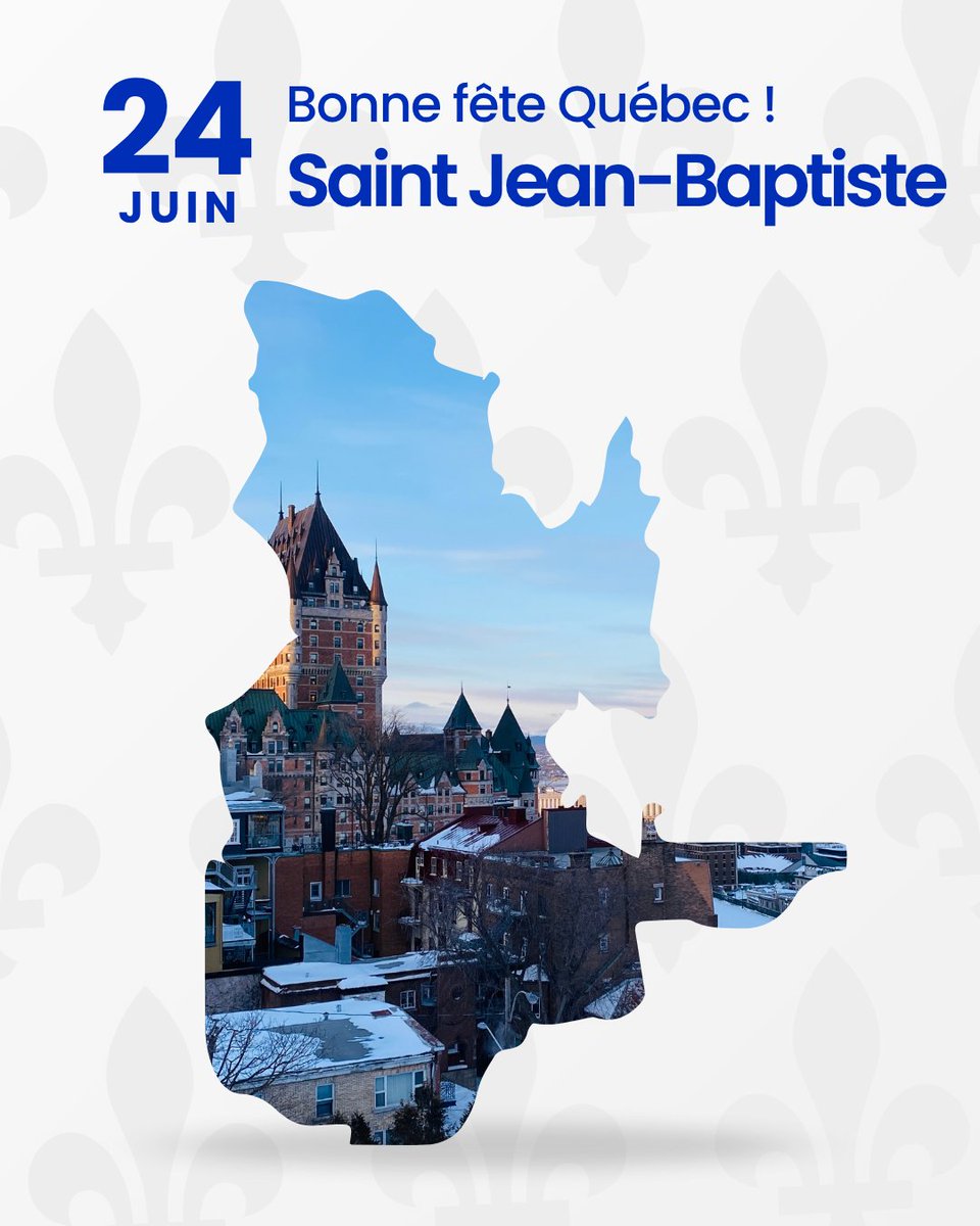 THEYCRH's tweet photo. Bonne Saint-Jean à tous! 🎉💙 Today we celebrate Quebec’s vibrant culture, proud heritage, and strong community spirit. 

#SaintJeanBaptiste #FêteNationale #QuébecPride #FiertéQuébécoise https://t.co/teId5Vkxj2