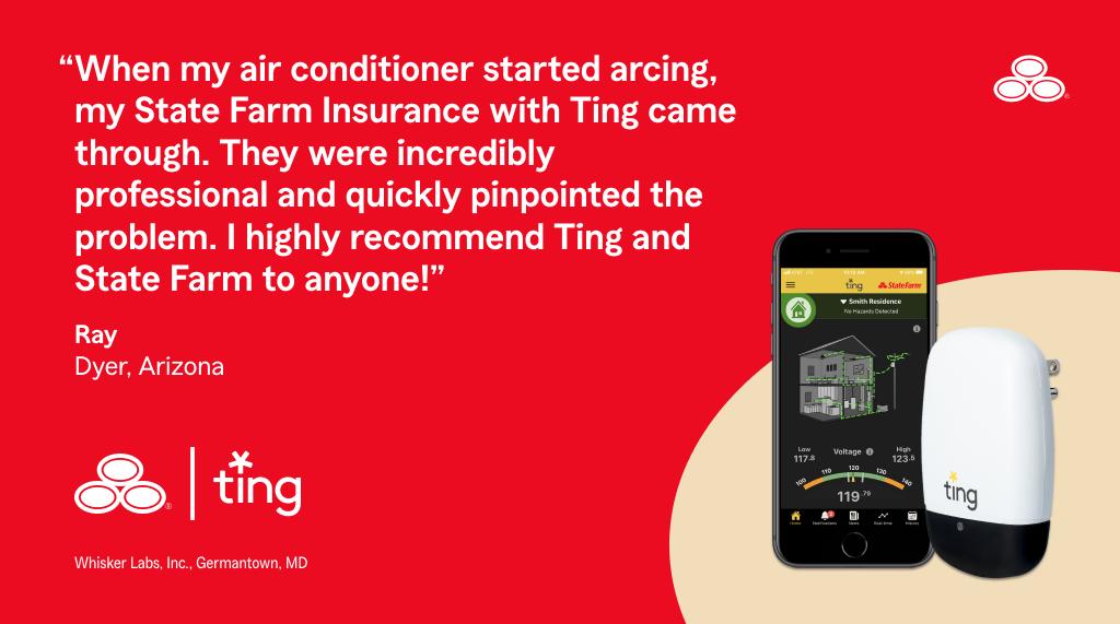 Thanks to a Ting sensor, this customer caught a potential hidden electrical danger early on. It's one more way we’re focused on being a good neighbor for you. Contact my office to learn more. #GoodNeighbor