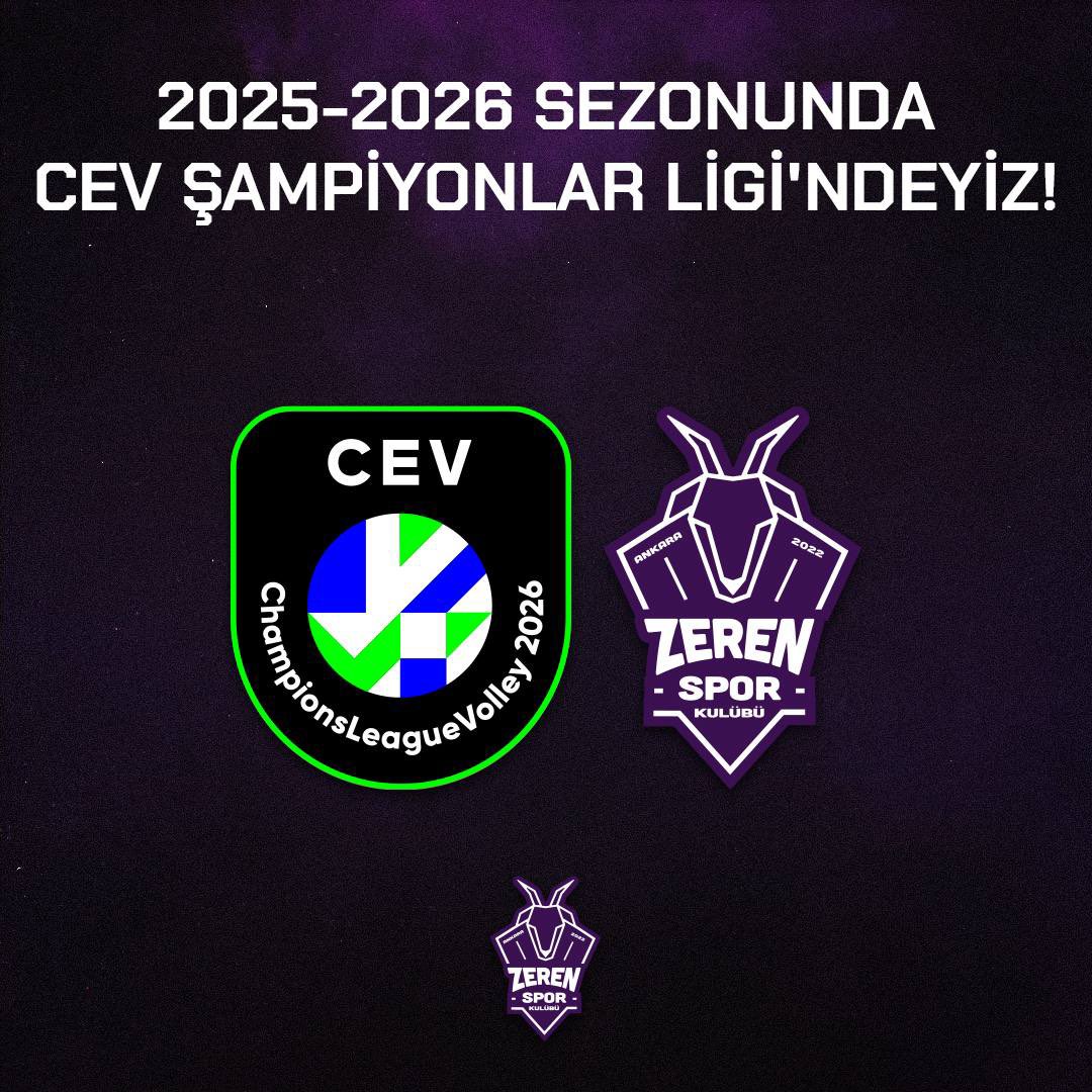 📢 2025-2026 SEZONUNDA CEV ŞAMPİYONLAR LİGİ’NDEYİZ! 🏆

Kulübümüz, 2025-2026 sezonunda CEV Şampiyonlar Ligi’nde mücadele etmeye hak kazanmıştır.