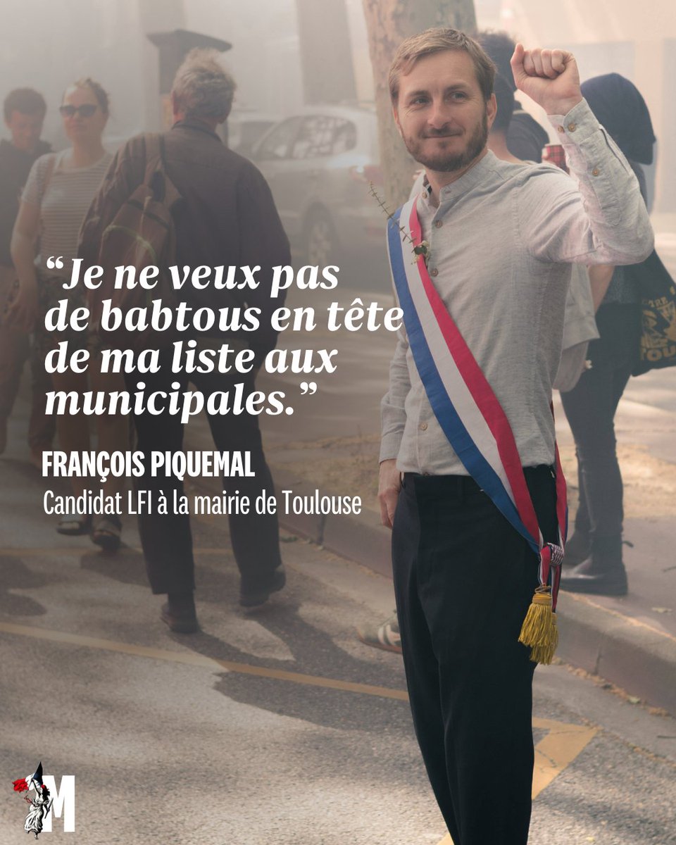 « Je ne veux pas de babtous (sic) en tête de ma liste aux municipales » : les propos de François Piquemal, candidat LFI à la mairie de Toulouse (31) ; une sortie qui résume à elle seule le virage communautariste pris par LFI
 fdesouche.com/2025/06/24/je-…