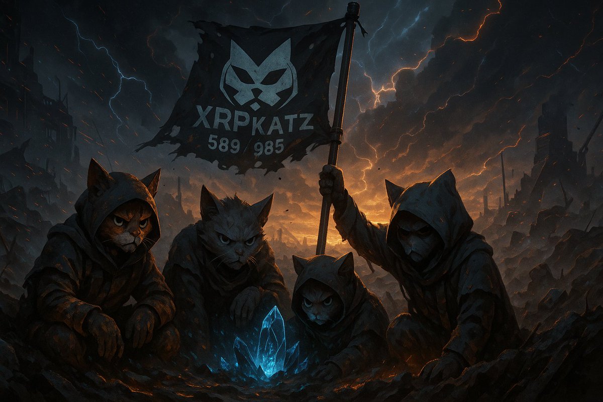 To those still holding—
You’re not just early.
You’re essential.
Through the noise, the doubt, the silence...
You held the line.

The revolution remembers. 🐾
KWYH.
#XRPKATZ #LedgerLoyal #589