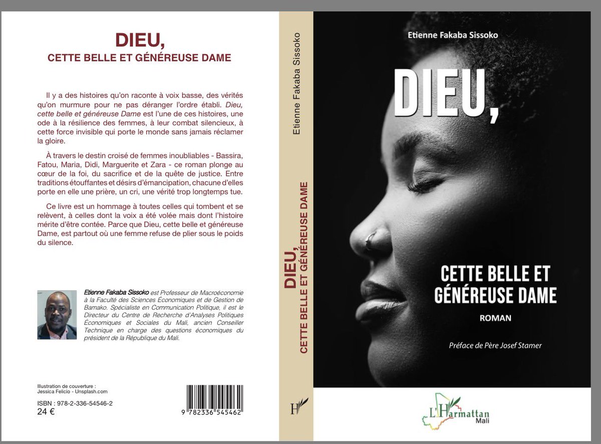 NOUVELLE PARUTION
« Dieu, cette belle et généreuse Dame. »
Un roman écrit avec le cœur. Publié aux Éditions L’Harmattan Mali

Ce livre est né dans l’ombre d’une cellule, mais il parle de lumière. Il a été écrit dans le silence forcé, mais il porte des voix. Il est né de la