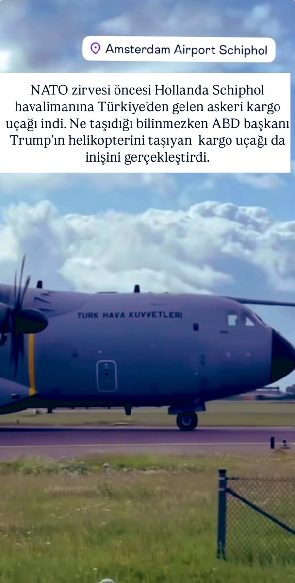 Türkiye 🇹🇷önce kargo uçağı İniş yaptı 🇹🇷Hollandaya