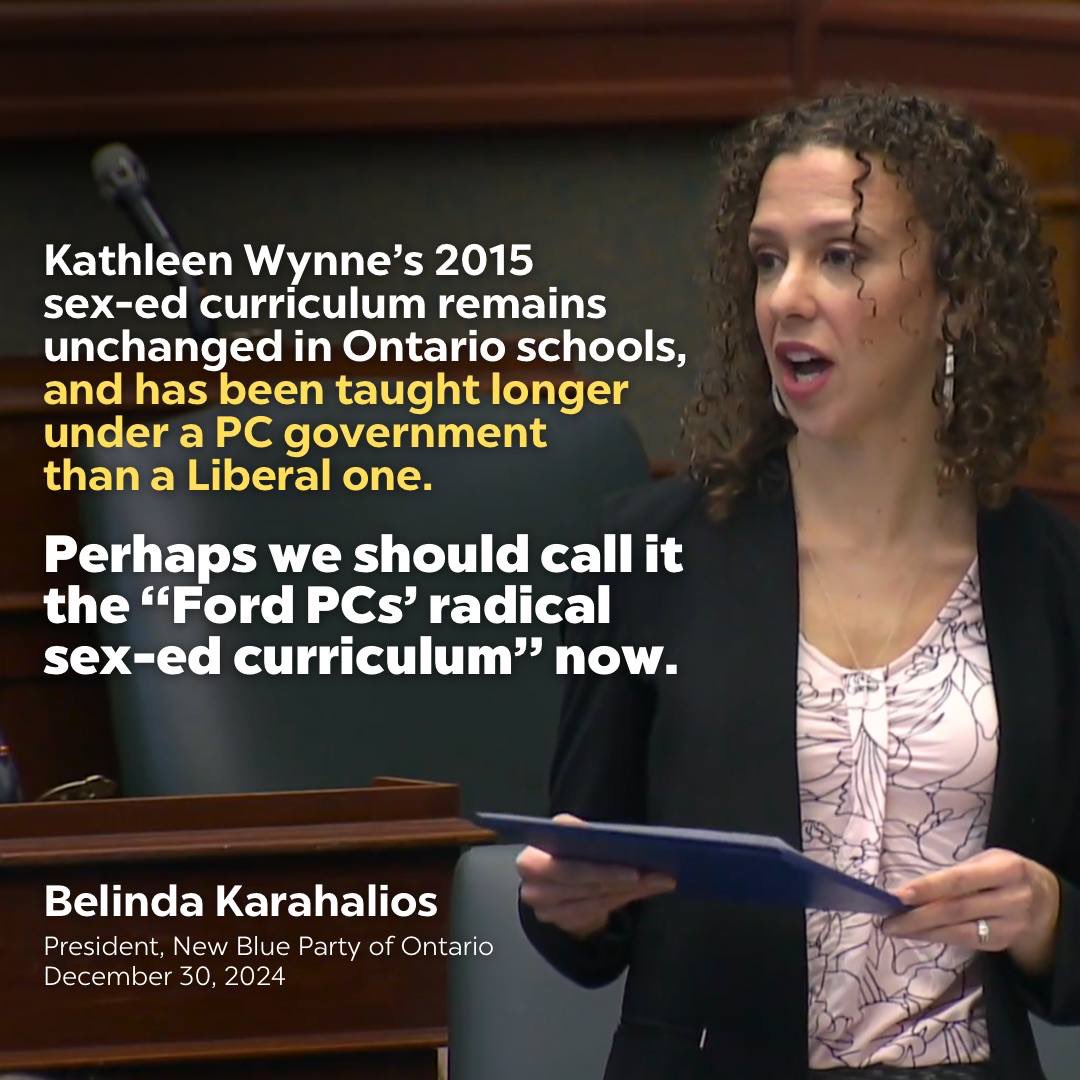 Despite pledging to scrap Kathleen Wynne’s radical sex ed curriculum, the Ford PCs quietly reversed course after coming into power.

That curriculum has now been in place twice as long under the Ford PCs as it was under the Wynne Liberals.

#onpoli #cdnpoli