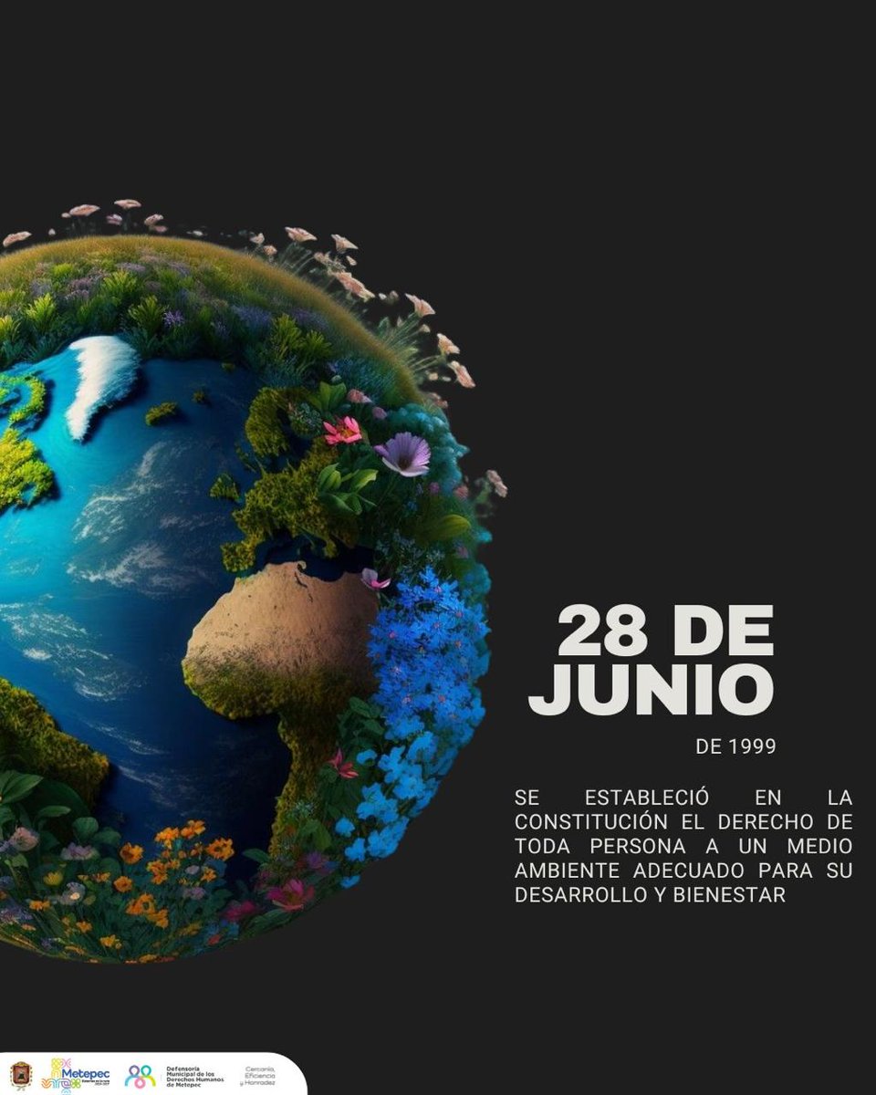 DefensoriaDHM's tweet photo. El derecho al medio ambiente sano es reconocido como un derecho humano fundamental, este derecho implica el acceso a un entorno saludable, libre de contaminación y que preserve la biodiversidad. 
 #sustentabilidad #biodiversidad #cuidemoselplaneta #cuidaelmedioambiente https://t.co/KvJsAsJBCK