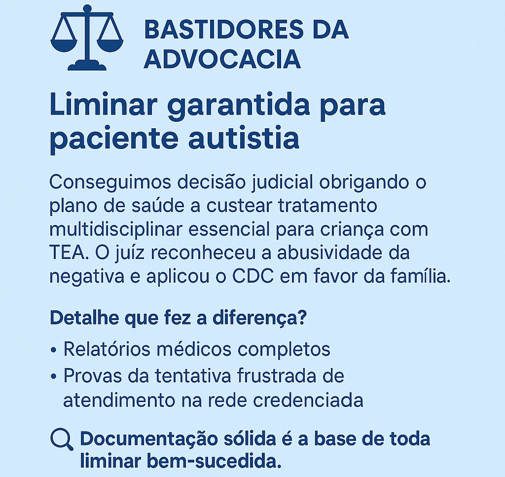 RuiLicinio's tweet image. #PlanosDeSaúde #Liminar #DireitoDaSaúde #Autismo #DefesaDoPaciente