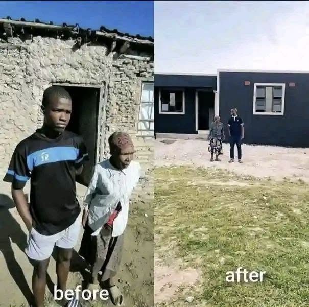 Jamani_Khanyi's tweet photo. Congratulations to Phumlani for building a house for his grandmother ❤️🥹🙌🏾🥰.

Never be ashamed of your background but try to change it ❤️🥹🤞🏽. https://t.co/qXonlwLQxn