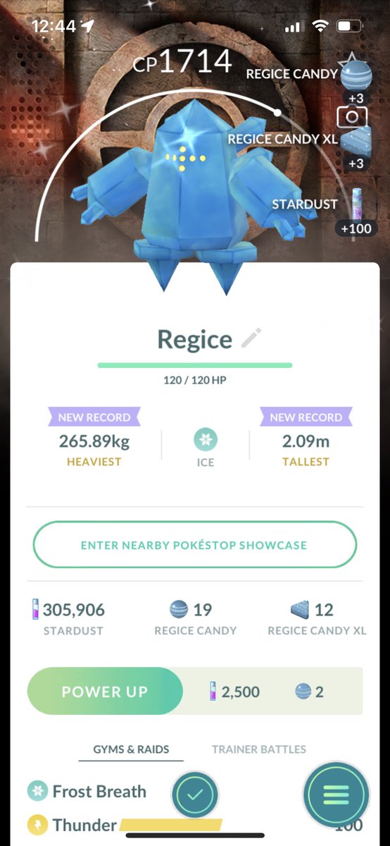 Shiny Regice lol #ShinyPokemon #PokemonGO