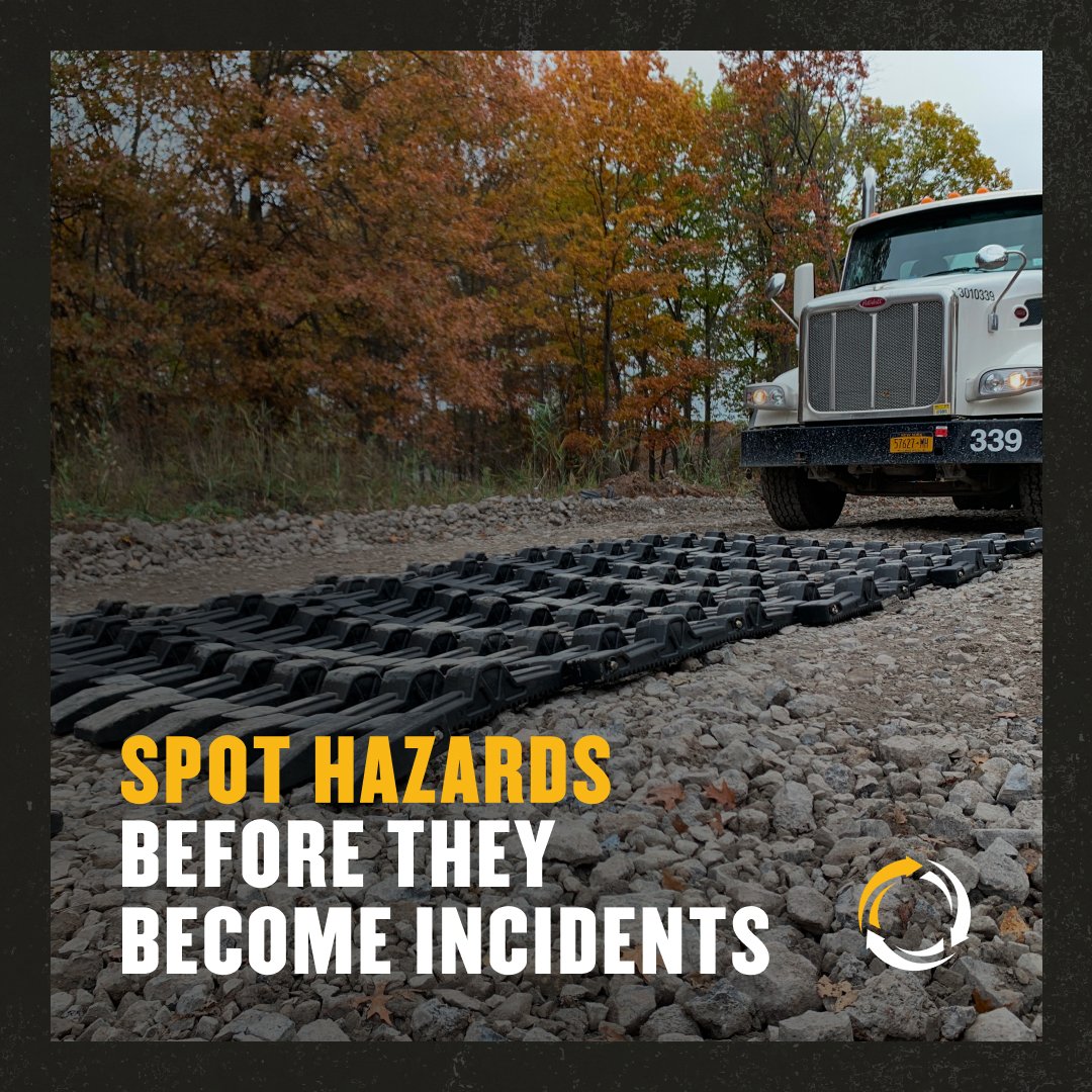 Hazard Recognition = Week 4 of #NationalSafetyMonth.
RubberForm helps you act fast with:
🛢️ Spill Containment Berms &amp;
🚜 Trackout Mats
♻️ Made from 100% American recycled materials in the USA. 
#SafetyGear #JobsiteSafety #RubberForm