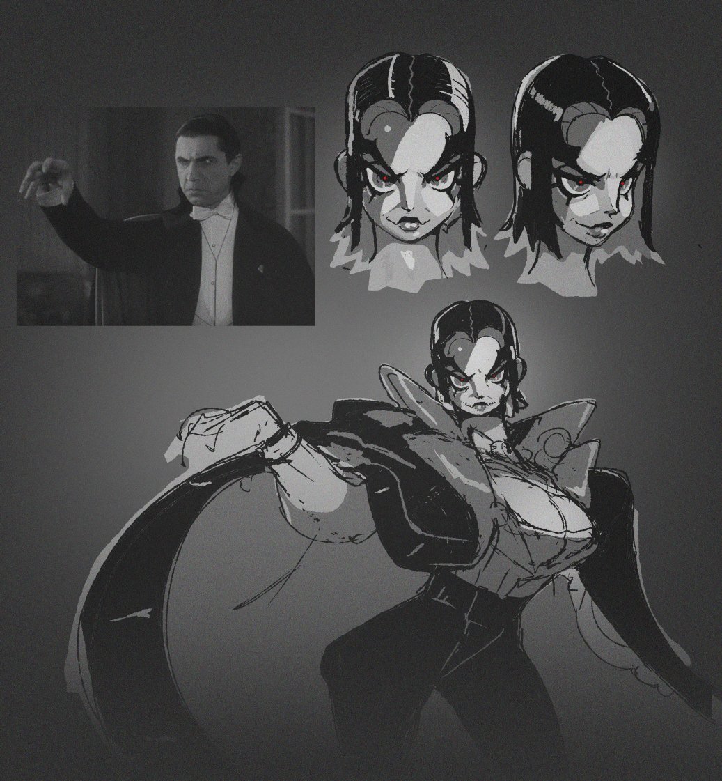 _lysoljones's tweet image. Dracula Sketch