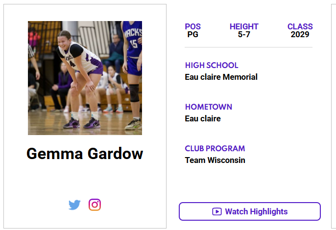 JrAllStarWI's tweet image. Check out Gemma Gardow's (@GGardow24) ππΌππππΎππππ πππΌπππ πππππππ! ‡οΈ
jrallstar.com/maxrecruit/maxβ¦
Start building your profile now at jrallstar.com/maxrecruit!