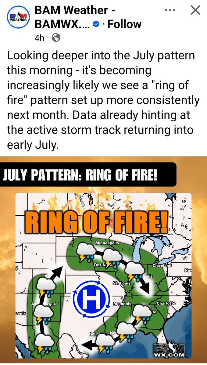 Judy J (@judyjoy521937) on Twitter photo First a heat dome and now a ring of fire is forthcoming across Midwest. More severe weather in hurricane like patterns. Getting it yet? All these rare and unprecedented events due to geoengineering and weathermodification activities... <a href="/GovBraun/">Governor Mike Braun</a> <a href="/SecKennedy/">Secretary Kennedy</a> <a href="/NicoleShanahan/">Nicole Shanahan</a> First a heat dome and now a ring of fire is forthcoming across Midwest. More severe weather in hurricane like patterns. Getting it yet? All these rare and unprecedented events due to geoengineering and weathermodification activities... <a href="/GovBraun/">Governor Mike Braun</a> <a href="/SecKennedy/">Secretary Kennedy</a> <a href="/NicoleShanahan/">Nicole Shanahan</a>