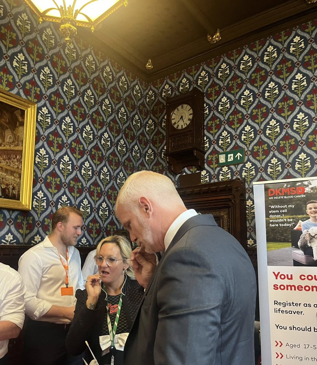 Al Carns (@alistaircarns) on Twitter photo I met with <a href="/DKMS_uk/">DKMS UK | We Delete Blood Cancer</a> and <a href="/AnthonyNolan/">Anthony Nolan</a> at Parliament today. I signed up to be a donor and got my cheeks swabbed.
Every 20 minutes, someone in the UK is diagnosed with a blood cancer or blood disorder.
DKMS is working to give every patient in need the best possible chance of I met with <a href="/DKMS_uk/">DKMS UK | We Delete Blood Cancer</a> and <a href="/AnthonyNolan/">Anthony Nolan</a> at Parliament today. I signed up to be a donor and got my cheeks swabbed.
Every 20 minutes, someone in the UK is diagnosed with a blood cancer or blood disorder.
DKMS is working to give every patient in need the best possible chance of