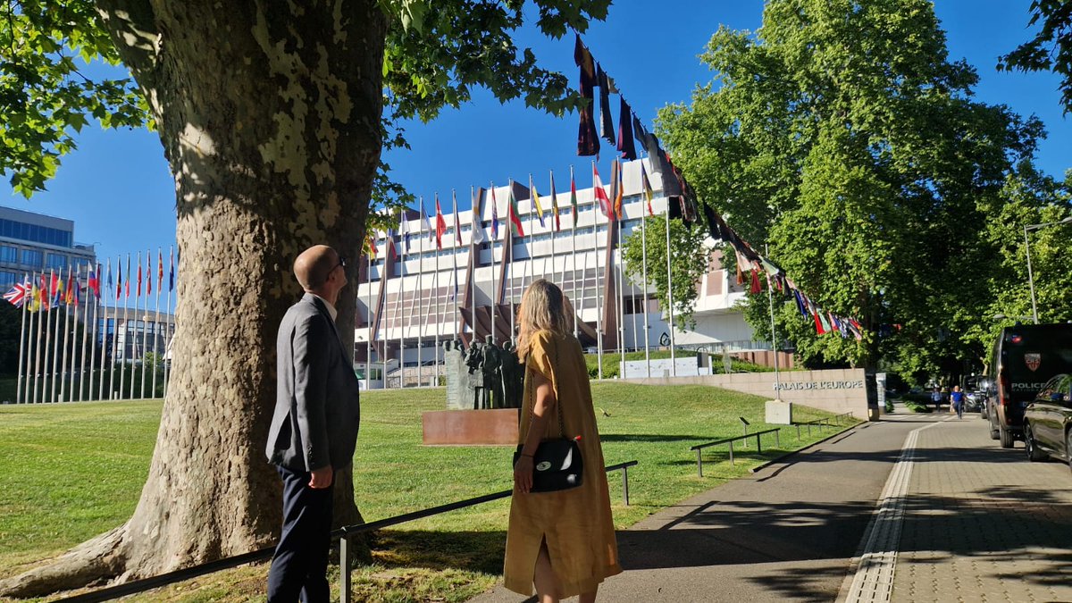 Kreshnik_A's tweet photo. Today I visited Alketa Xhafa Mripa's "Thinking of You" at the @coe - a striking reminder of the courage of survivors and the urgency of justice. Grateful to Alketa for giving a voice to those silenced for too long. Kosovo stands with all survivors still waiting to be heard. https://t.co/H4AIwjBpH6