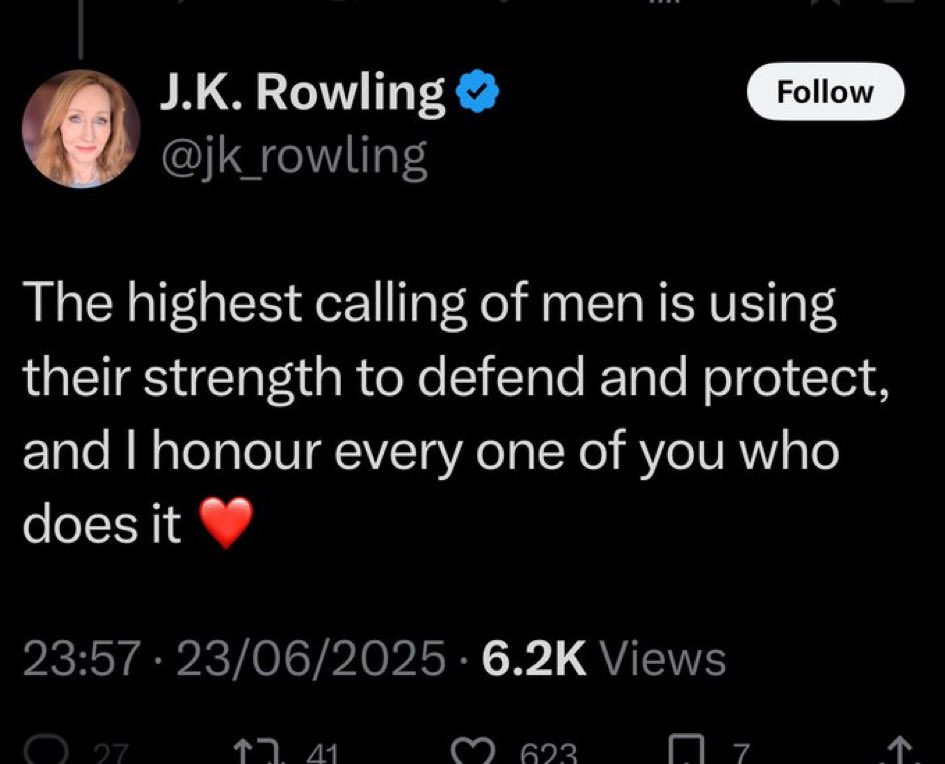 This is what’s called STOCHASTIC TERRORISM. If a thuggish man reading this now goes out and beats up - or even murders - a woman he suspects of being trans, <a href="/jk_rowling/">J.K. Rowling</a> will say “Nothing to do with me Guv.” <a href="/PoliceScotland/">Police Scotland</a> <a href="/metpoliceuk/">Metropolitan Police</a> do nothing.