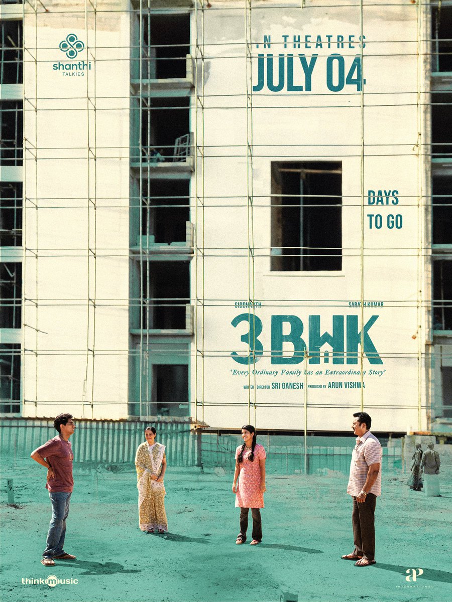 SUNLIGHT Media Tamil (@sunlightmediatl) on Twitter photo Can’t wait to welcome you home on JULY 4TH🏡
10 days to go for #3bhk
#3bhkfromjuly4 #3bhktelugu
#Siddharth <a href="/realsarathkumar/">R Sarath Kumar</a> <a href="/sri_sriganesh89/">Sri Ganesh</a> #Devayani <a href="/RaghunathMeetha/">Meetha Raghunath</a> <a href="/Chaithra_Achar_/">Chaithra Achar</a> <a href="/iYogiBabu/">Yogi Babu</a> <a href="/iamarunviswa/">arun Viswa</a> <a href="/dineshkrishnanb/">Dinesh krishnan DOP</a> #JithinStanislaus <a href="/amritramnath23/">Amrit Ramnath</a>
@thecu Can’t wait to welcome you home on JULY 4TH🏡
10 days to go for #3bhk
#3bhkfromjuly4 #3bhktelugu
#Siddharth <a href="/realsarathkumar/">R Sarath Kumar</a> <a href="/sri_sriganesh89/">Sri Ganesh</a> #Devayani <a href="/RaghunathMeetha/">Meetha Raghunath</a> <a href="/Chaithra_Achar_/">Chaithra Achar</a> <a href="/iYogiBabu/">Yogi Babu</a> <a href="/iamarunviswa/">arun Viswa</a> <a href="/dineshkrishnanb/">Dinesh krishnan DOP</a> #JithinStanislaus <a href="/amritramnath23/">Amrit Ramnath</a>
@thecu