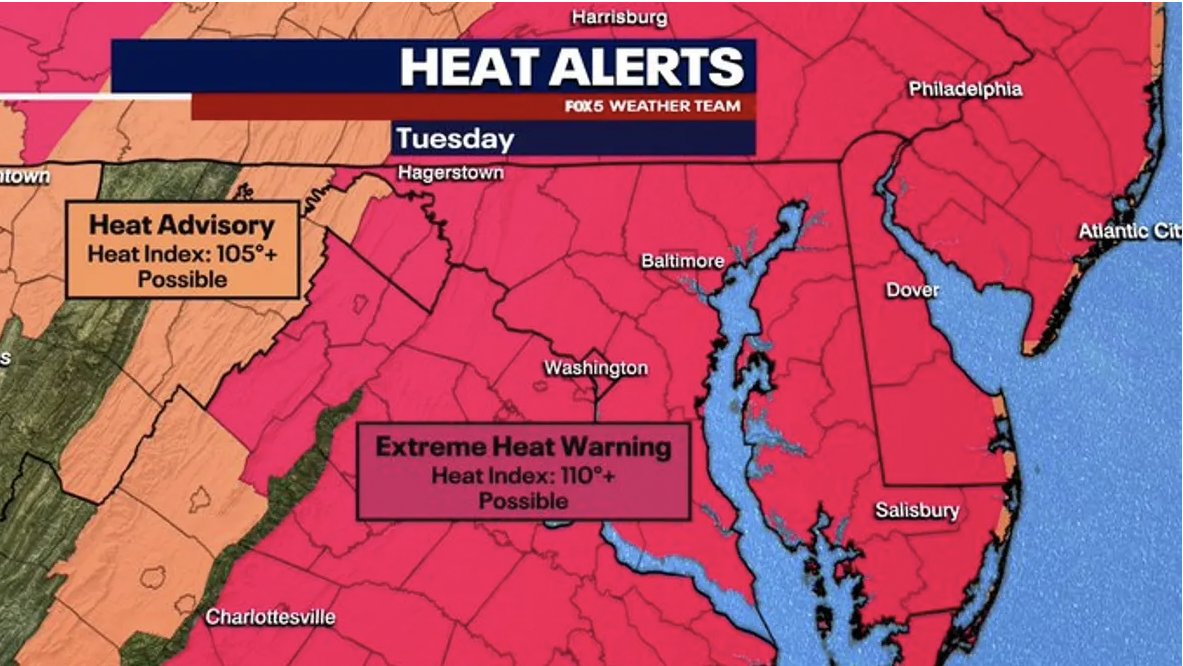 angie goff (@ohmygoff) on Twitter photo šØ DANGEROUS HEATWAVE: Tuesday brings one of the hottest days this week. Itās more than just uncomfortableāitās dangerous. Weāre under an extreme heat warning today and @FOX5DC is keeping you ahead of it all. Join me, <a href="/shomaristone/">Shomari Stone</a> and <a href="/caitlinrothfox5/">Caitlin Roth</a> for at 4PM #dcwx #fox5dc šØ DANGEROUS HEATWAVE: Tuesday brings one of the hottest days this week. Itās more than just uncomfortableāitās dangerous. Weāre under an extreme heat warning today and @FOX5DC is keeping you ahead of it all. Join me, <a href="/shomaristone/">Shomari Stone</a> and <a href="/caitlinrothfox5/">Caitlin Roth</a> for at 4PM #dcwx #fox5dc