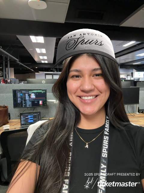 spurs's tweet photo. Have you tried our 2025 NBA Draft Hat filter? 🤩

Share your photo with the filter and tag #SpursDraft to receive an extra drink ticket at one of the Official Spurs Draft Watch Parties! https://t.co/duswCnkSXq

@Ticketmaster | #sponsored https://t.co/GdqNSzcgVH